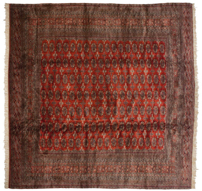 12x12.5 Vintage Fine Bokhara Square Carpet by Old New House® - product image 14 for Resin Society
