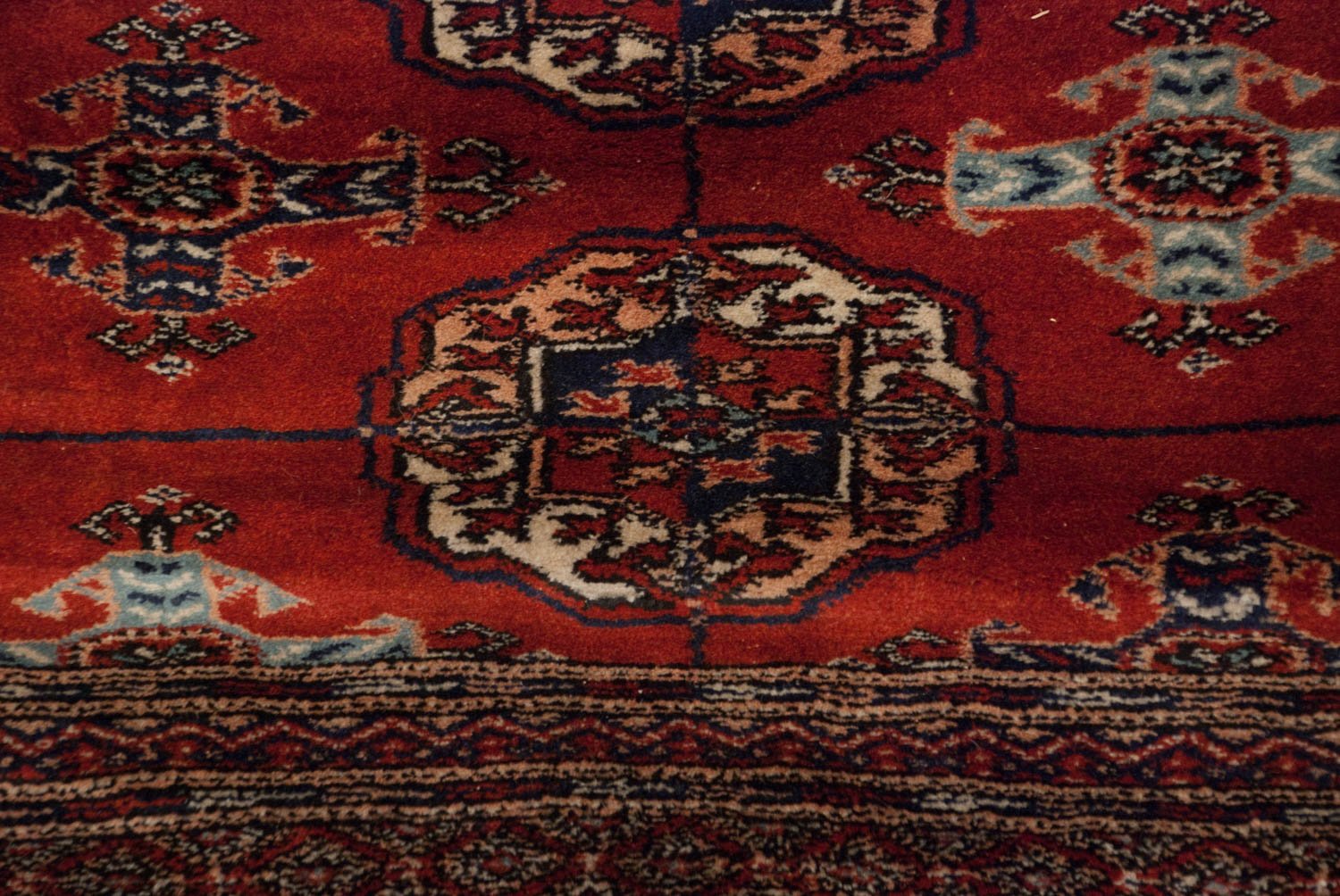 12x12.5 Vintage Fine Bokhara Square Carpet by Old New House® - product image 15 for Resin Society