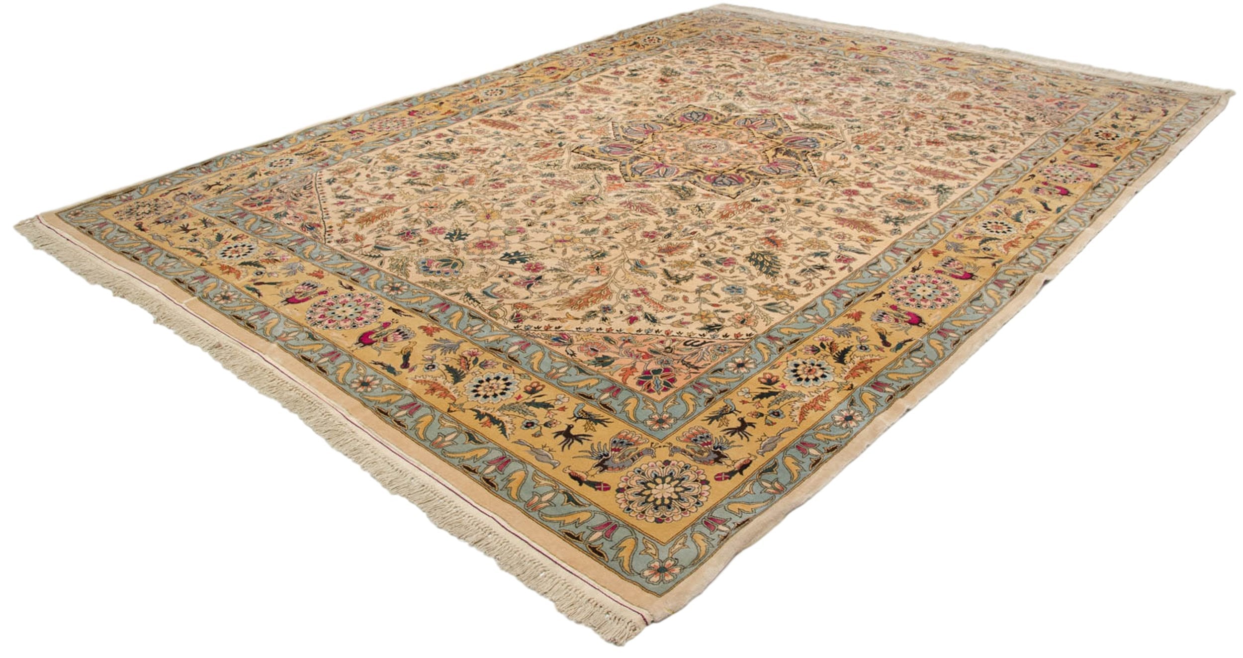 10x13.5 Vintage Fine Bulgarian Isfahan Design Carpet by Old New House® - product image 3 for Resin Society