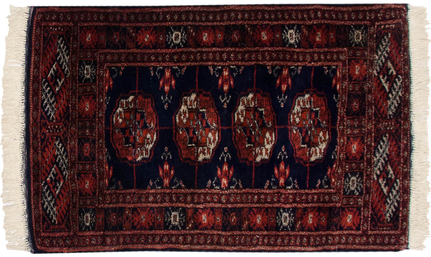 2x3 Vintage Fine Bokhara Rug Mat