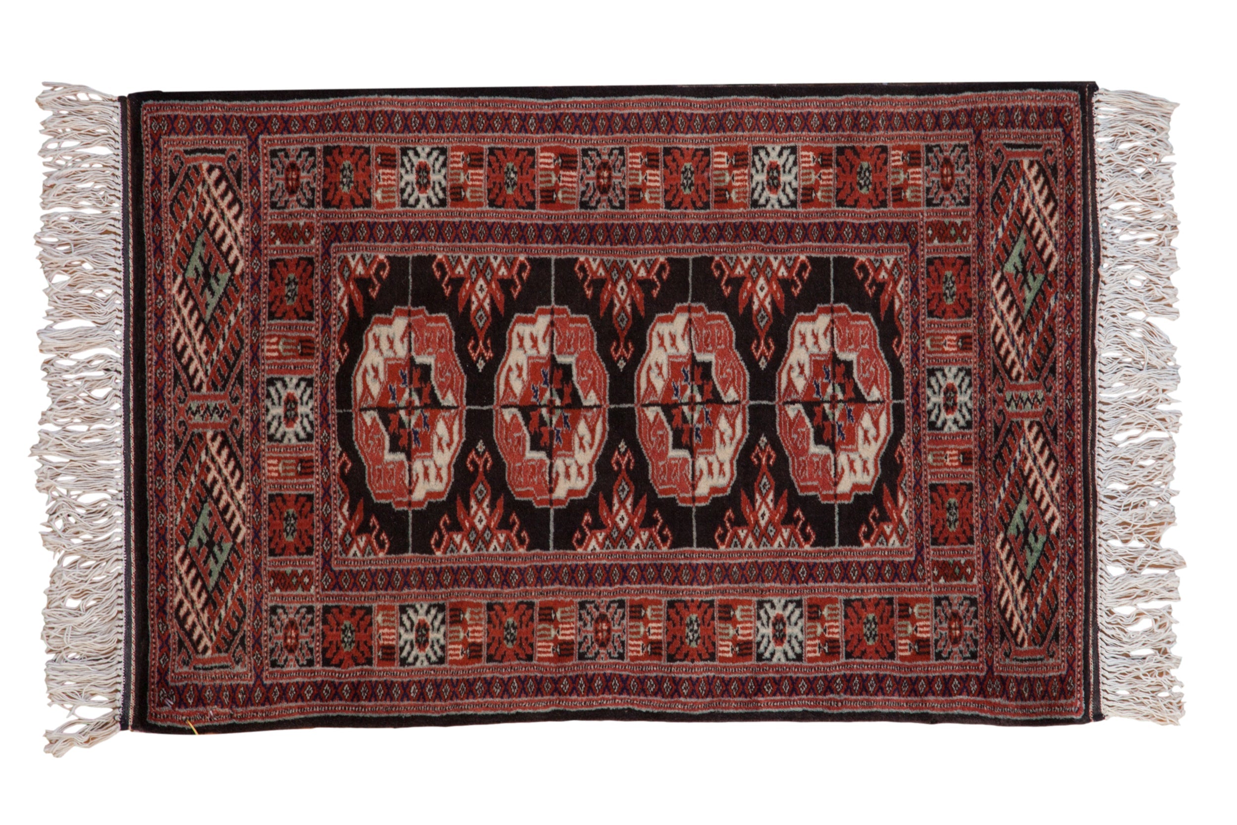 2x3 Vintage Fine Bokhara Rug Mat