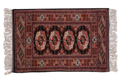 2x3 Vintage Fine Bokhara Rug Mat