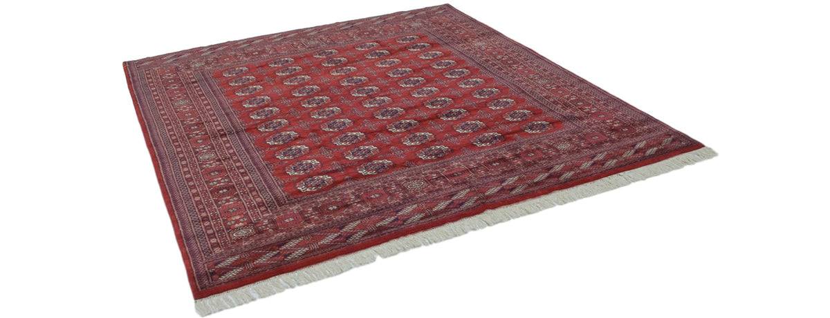 8x8.5 Vintage Fine Bokhara Square Carpet by Old New House® - product image 2 for Resin Society