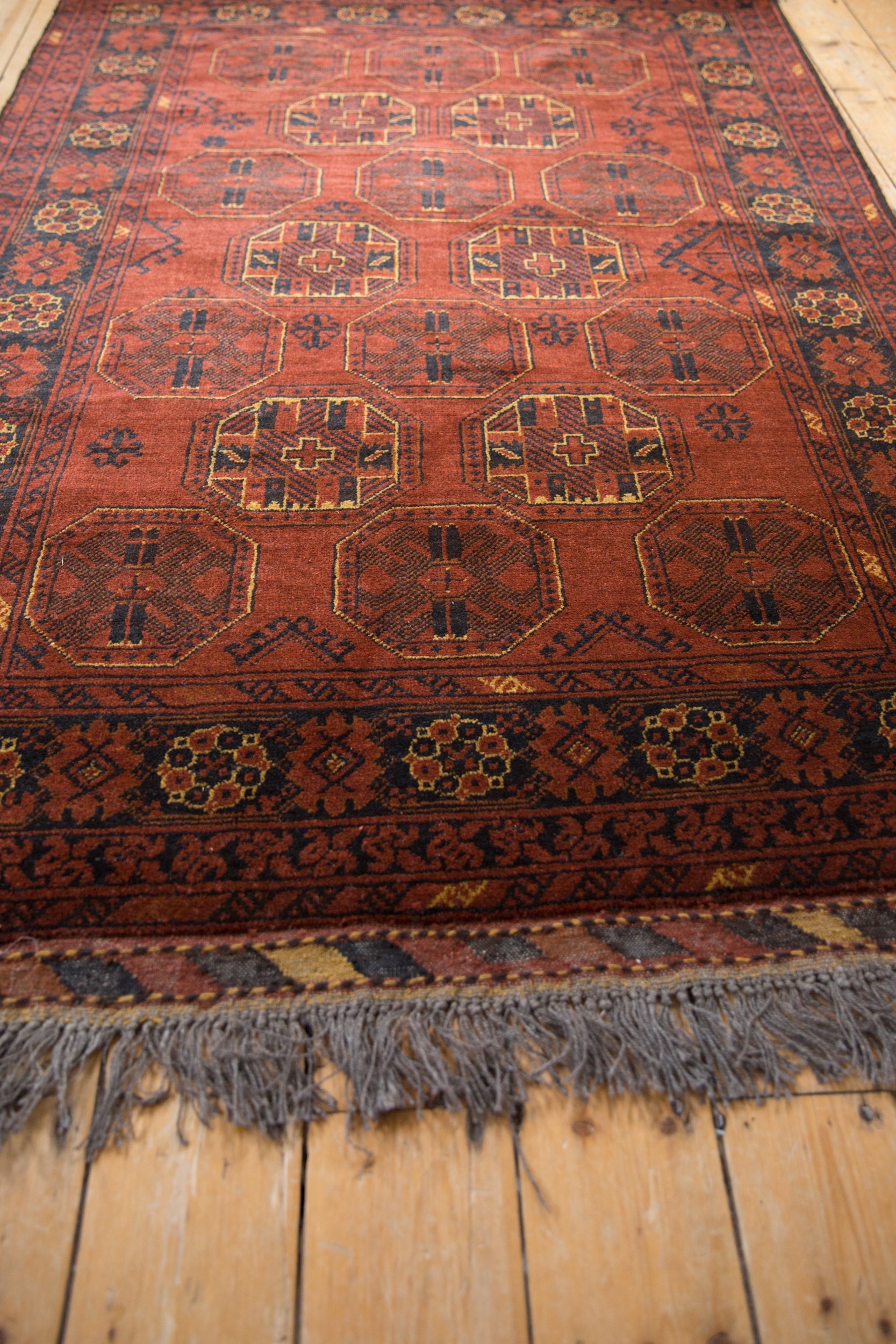 4.5x7 Vintage Afghani Bokhara Design Rug by Old New House® - product image 3 for Resin Society