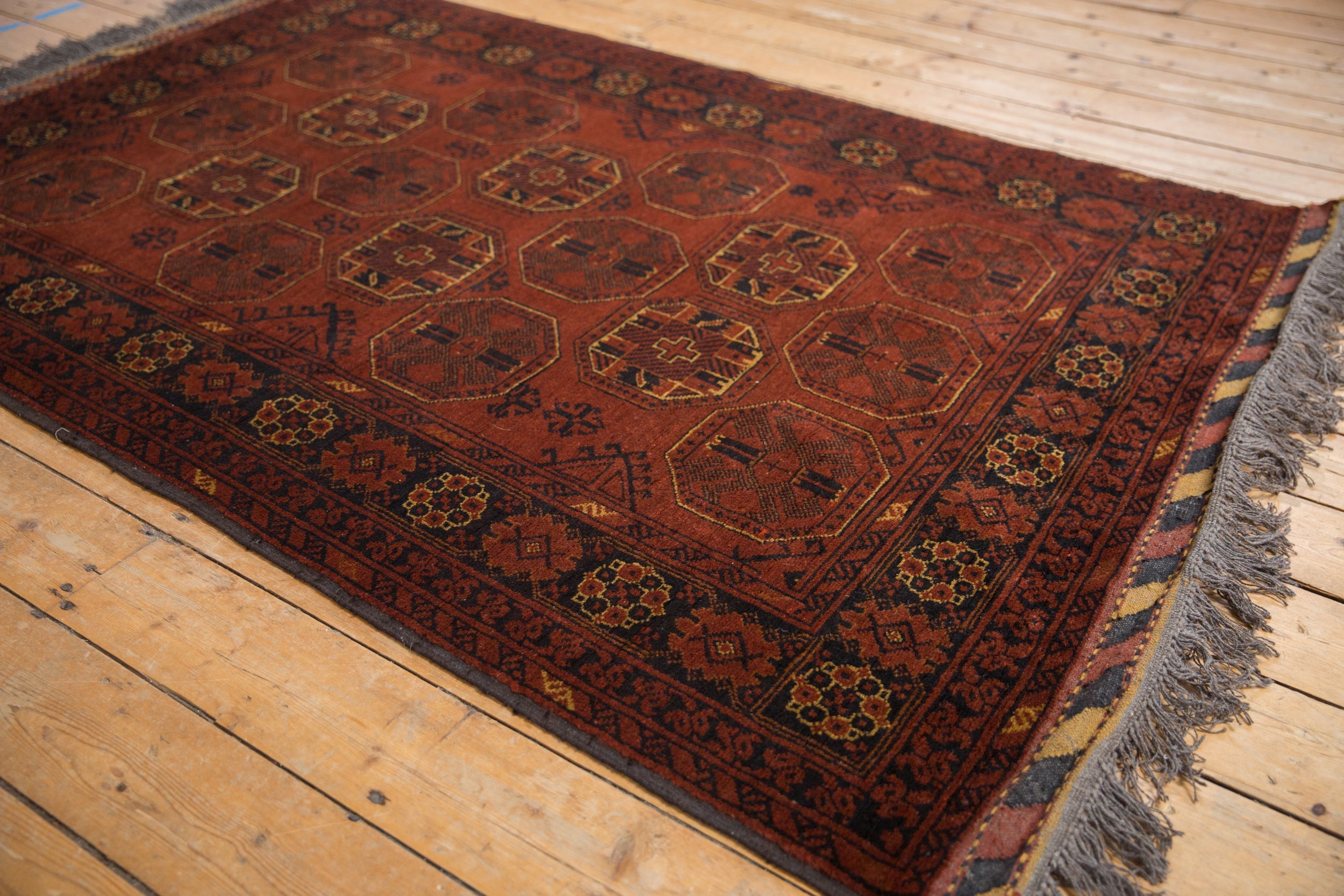 4.5x7 Vintage Afghani Bokhara Design Rug by Old New House® - product image 5 for Resin Society