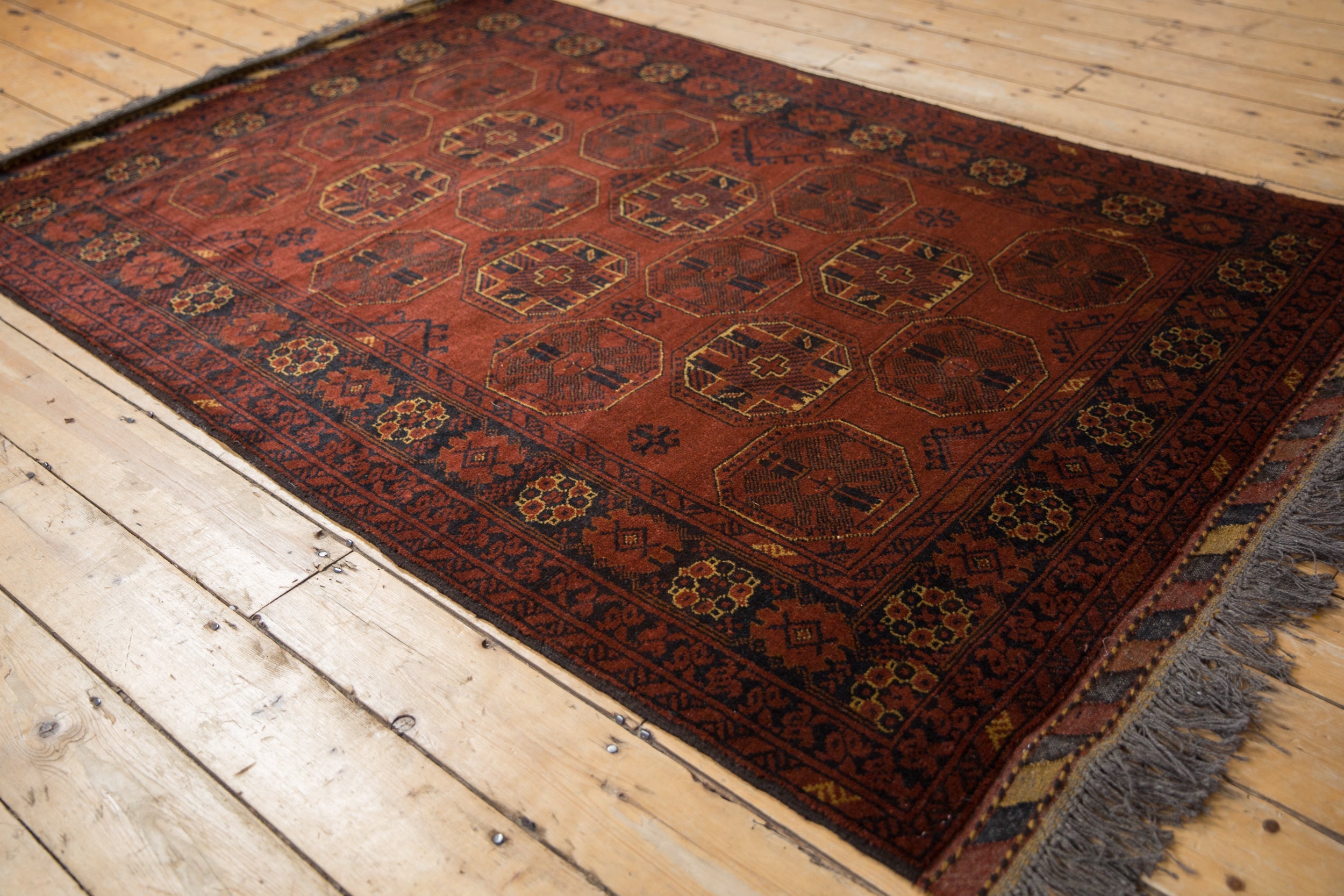 4.5x7 Vintage Afghani Bokhara Design Rug by Old New House® - product image 10 for Resin Society