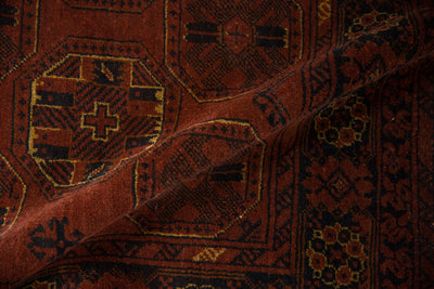 4.5x7 Vintage Afghani Bokhara Design Rug by Old New House® - product image 11 for Resin Society