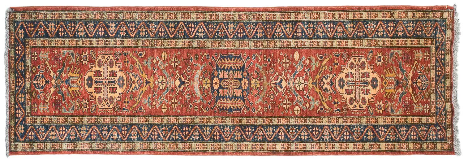 2.5x9.5 New Pakistani Caucasian Design Rug Runner by Old New House® - main product image for Resin Society