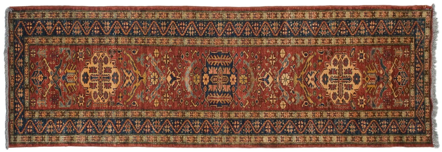 2.5x9.5 New Pakistani Caucasian Design Rug Runner by Old New House® - product image 4 for Resin Society