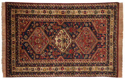 4.5x6.5 Vintage Indian Shiraz Design Rug by Old New House® - main product image for Resin Society