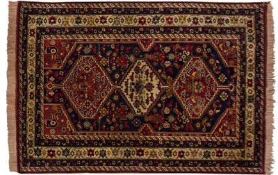 4.5x6.5 Vintage Indian Shiraz Design Rug by Old New House® - product image 3 for Resin Society