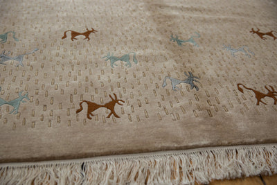 8x10 New Indian Folk Art Design Carpet by Old New House® - product image 6 for Resin Society
