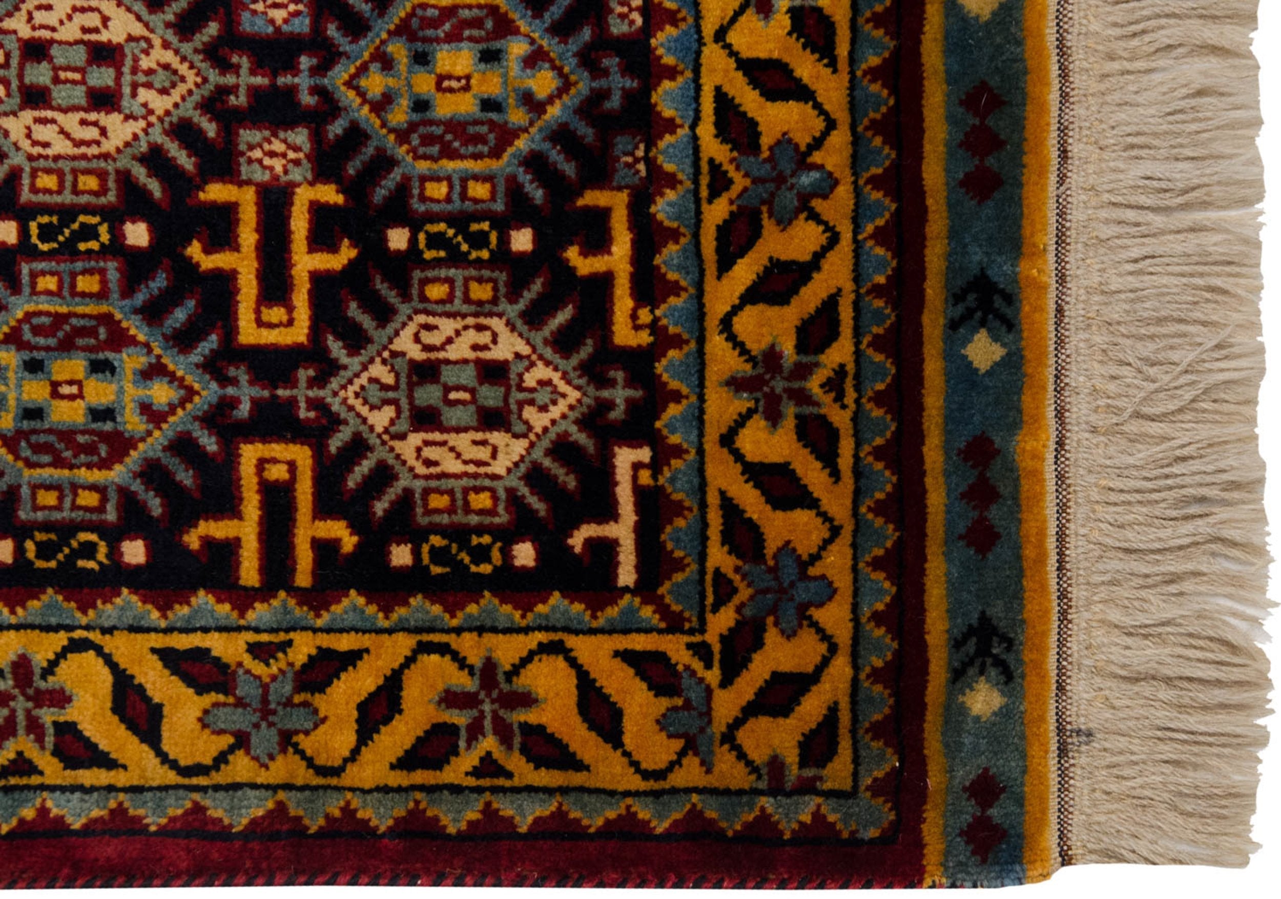 3x5 Vintage Indian Caucasian Design Rug by Old New House® - product image 5 for Resin Society