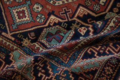 4.5x7 Vintage Indian Caucasian Design Rug by Old New House® - product image 11 for Resin Society