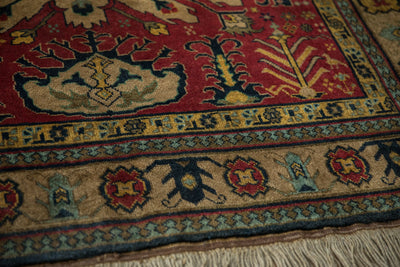 4.5x5.5 Vintage Indian Kazak Design Square Rug by Old New House® - product image 8 for Resin Society