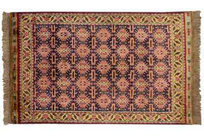 3x5 Vintage Indian Caucasian Design Rug by Old New House® - main product image for Resin Society