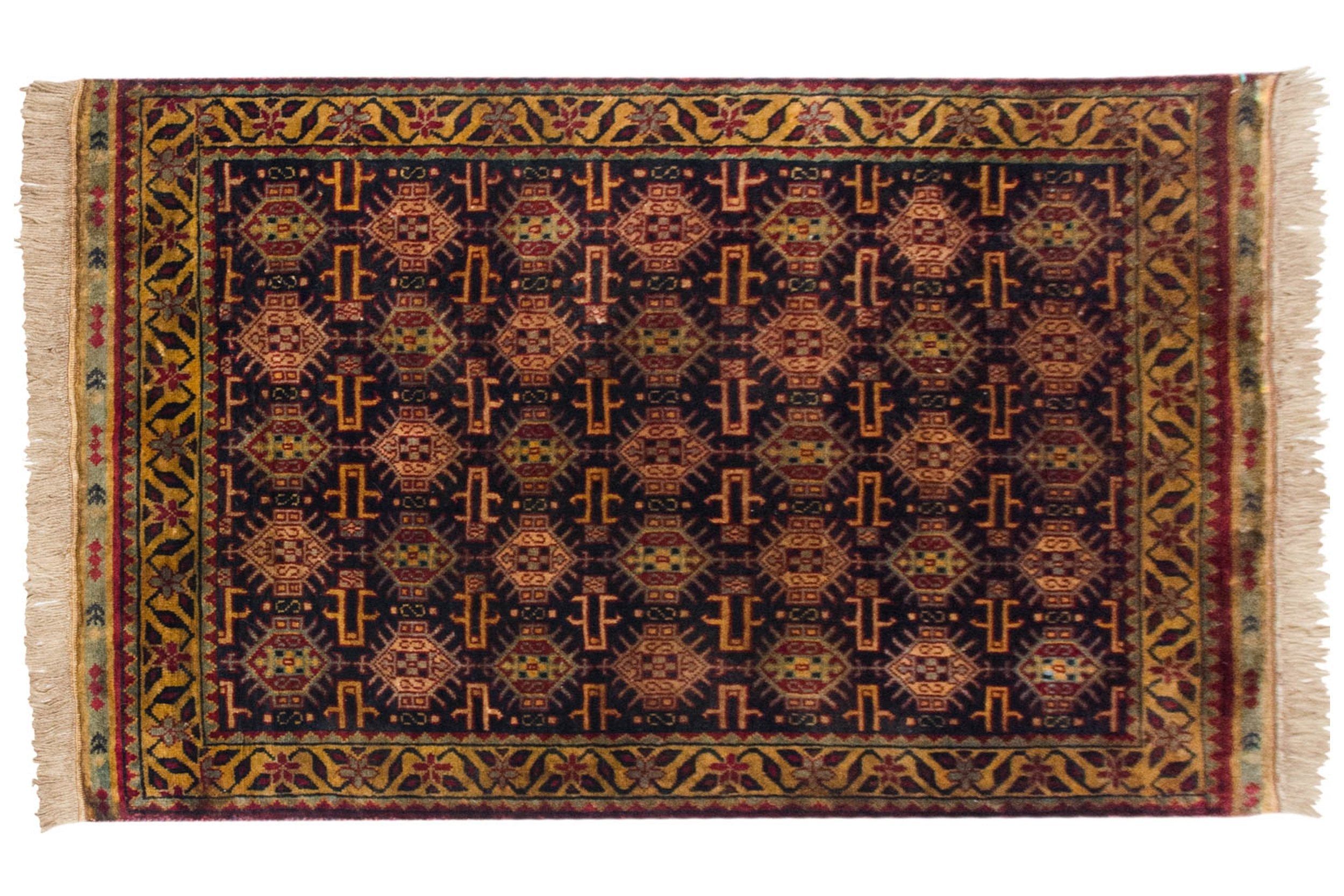 3x5 Vintage Indian Caucasian Design Rug by Old New House® - product image 2 for Resin Society