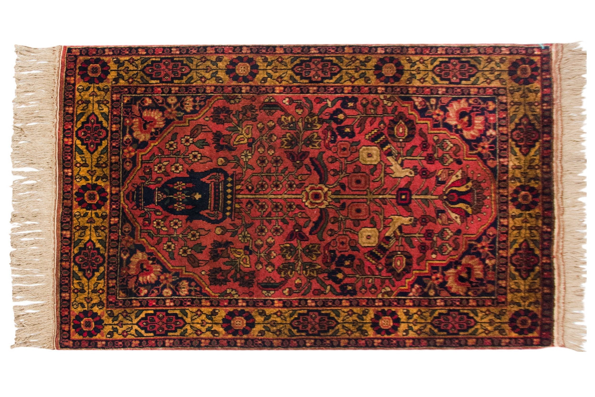 3x5 Vintage Indian Bakhtiari Design Rug by Old New House® - product image 2 for Resin Society