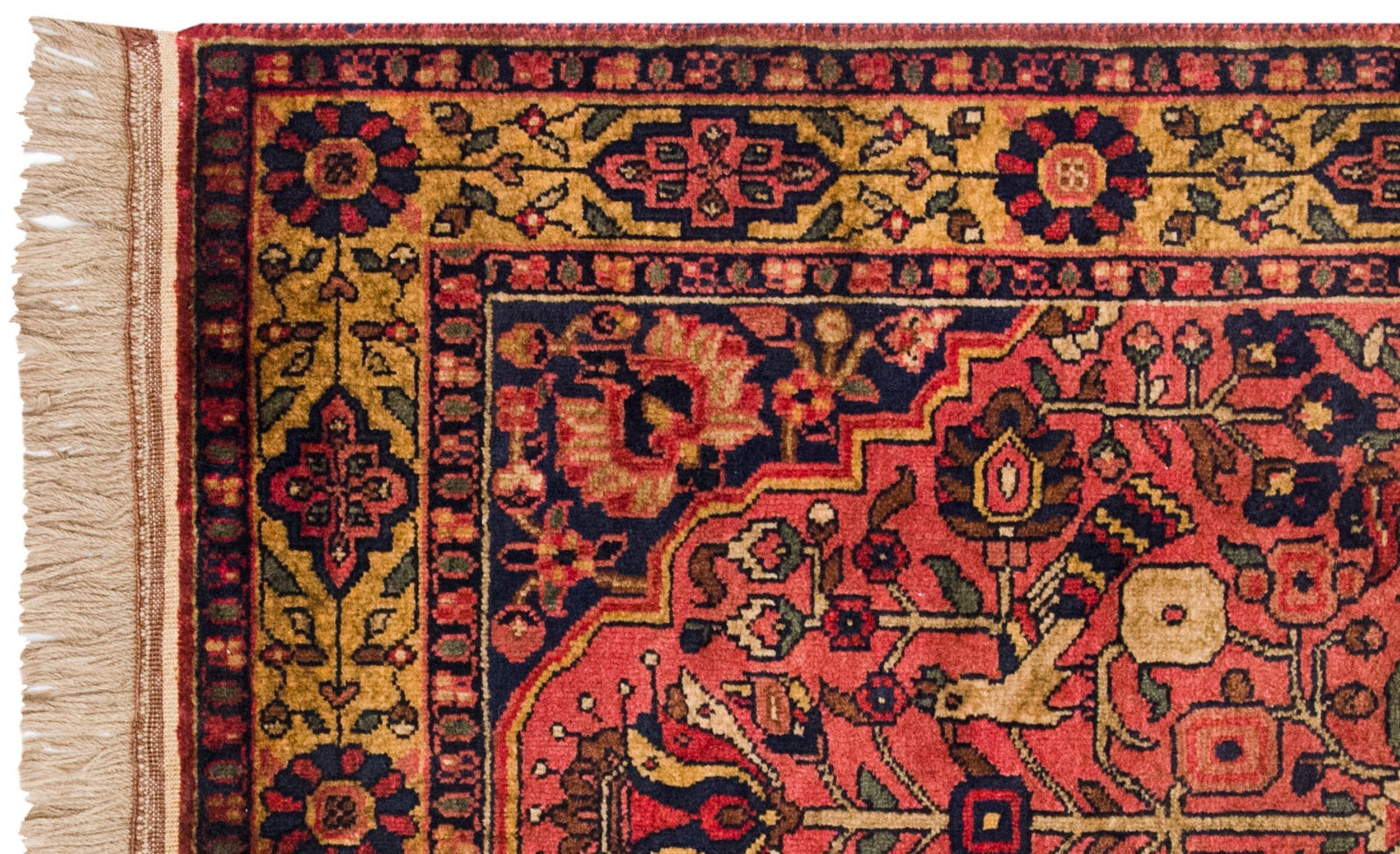 3x5 Vintage Indian Bakhtiari Design Rug by Old New House® - product image 4 for Resin Society