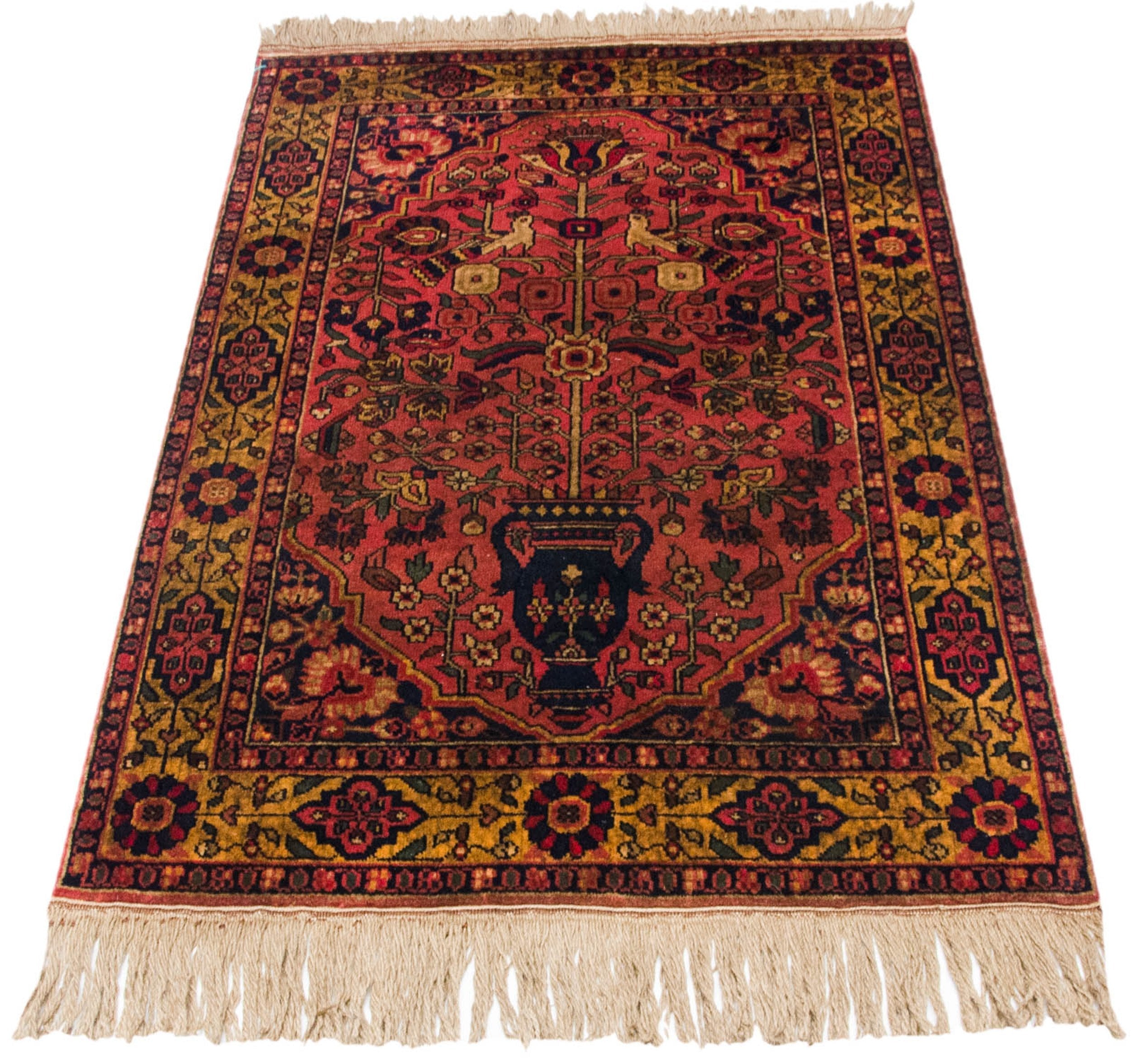3x5 Vintage Indian Bakhtiari Design Rug by Old New House® - product image 6 for Resin Society