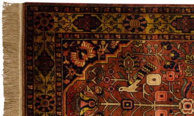 3x5 Vintage Indian Bakhtiari Design Rug by Old New House® - product image 4 for Resin Society