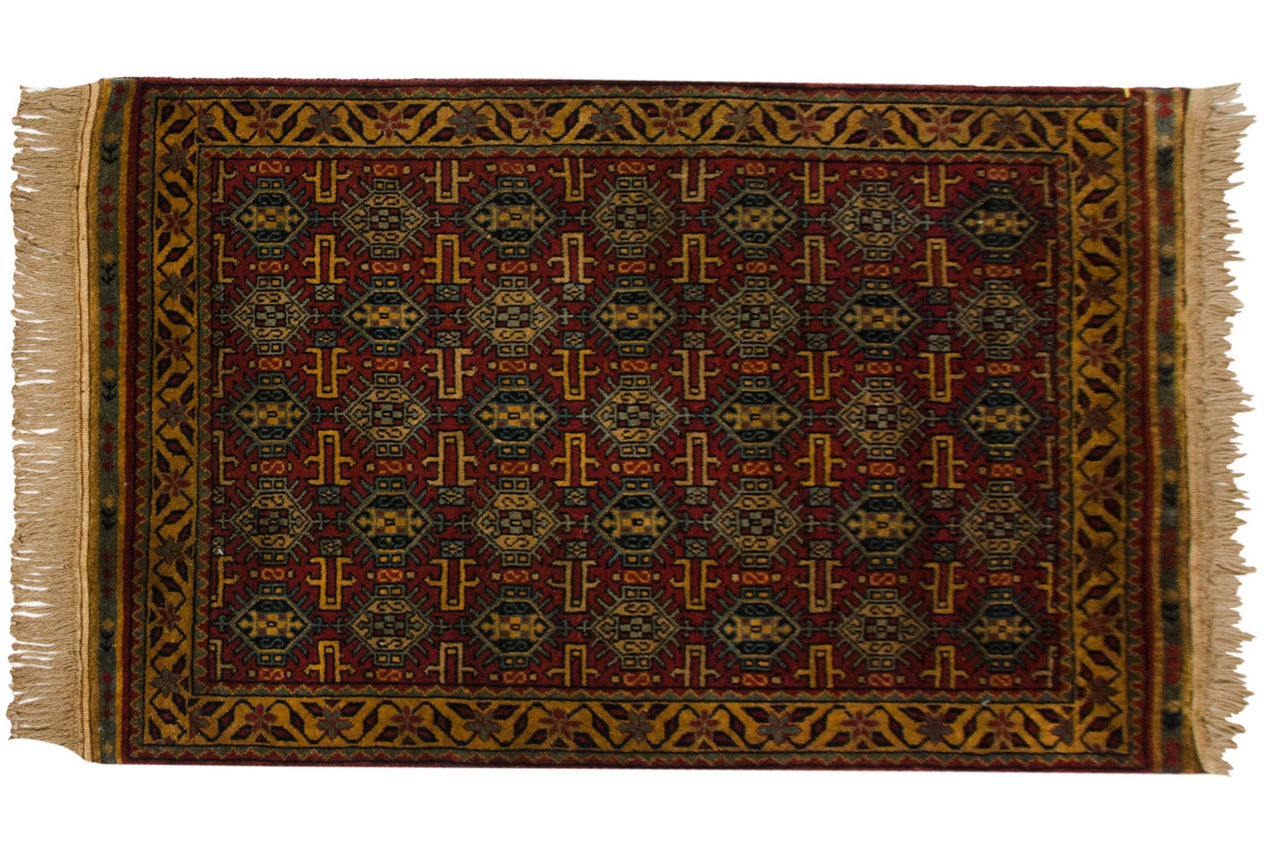 3x5 Vintage Indian Caucasian Design Rug by Old New House® - product image 2 for Resin Society