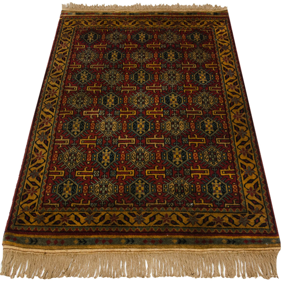 3x5 Vintage Indian Caucasian Design Rug by Old New House® - product image 6 for Resin Society