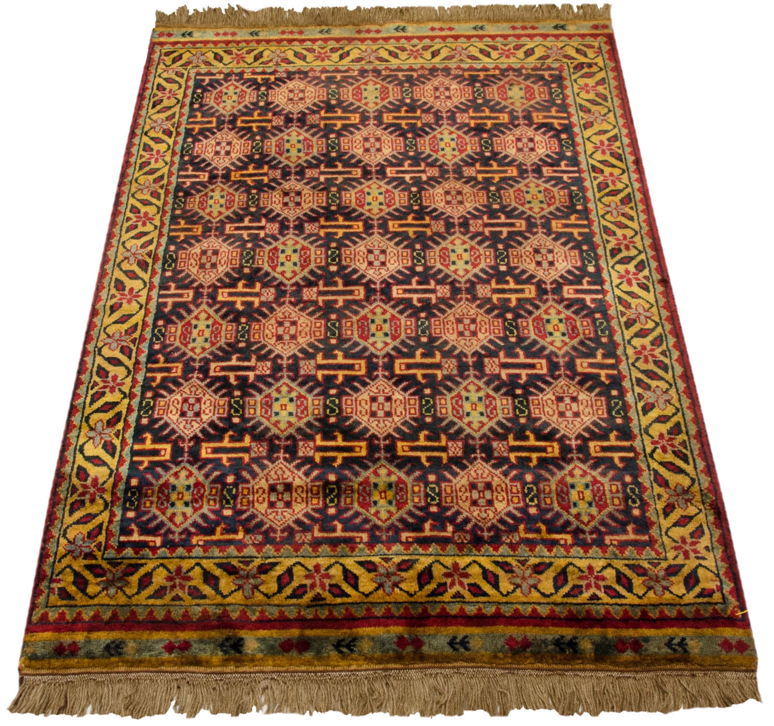 3x5 Vintage Indian Caucasian Design Rug by Old New House® - product image 5 for Resin Society
