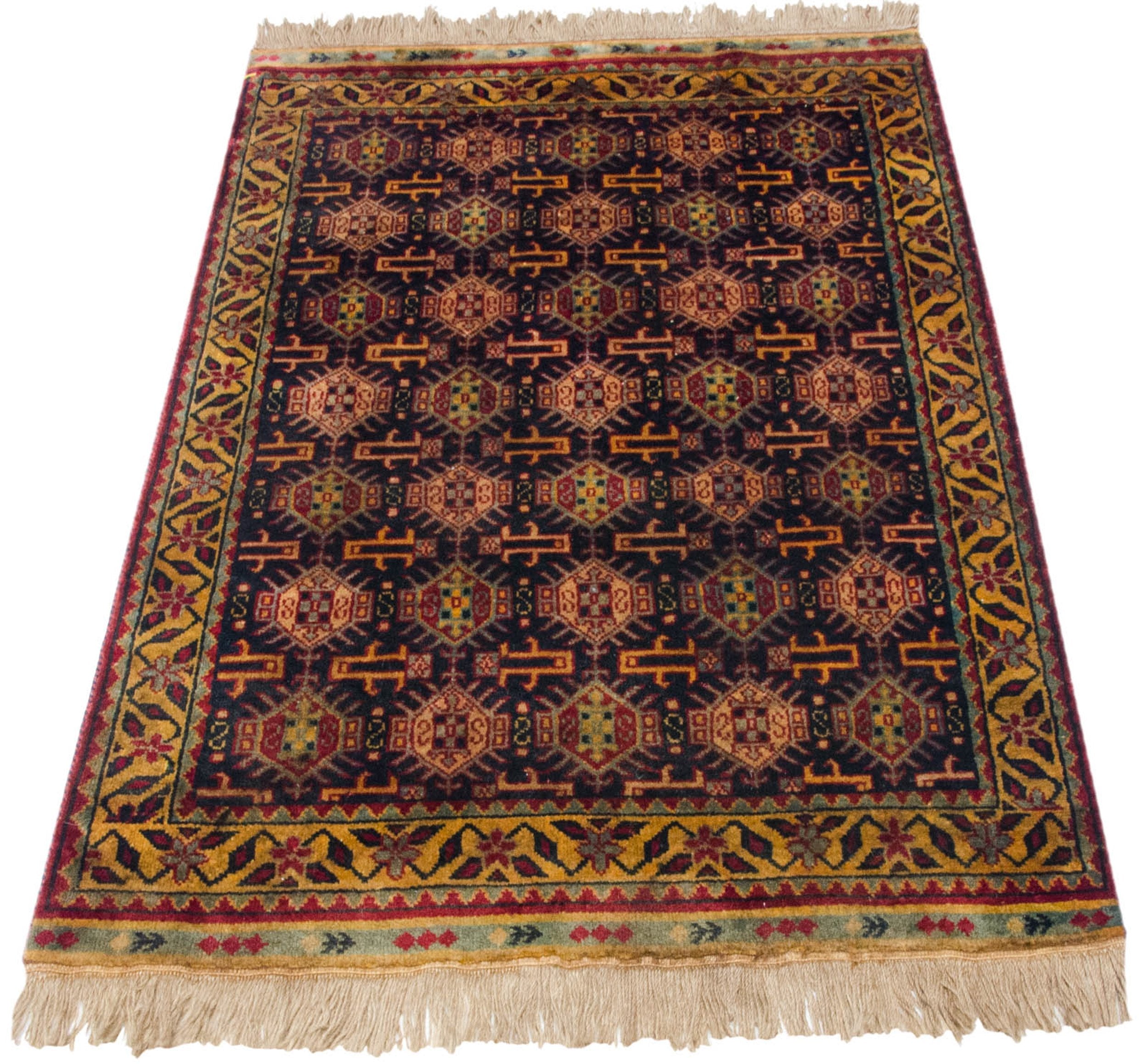 3x5 Vintage Indian Caucasian Design Rug by Old New House® - product image 6 for Resin Society