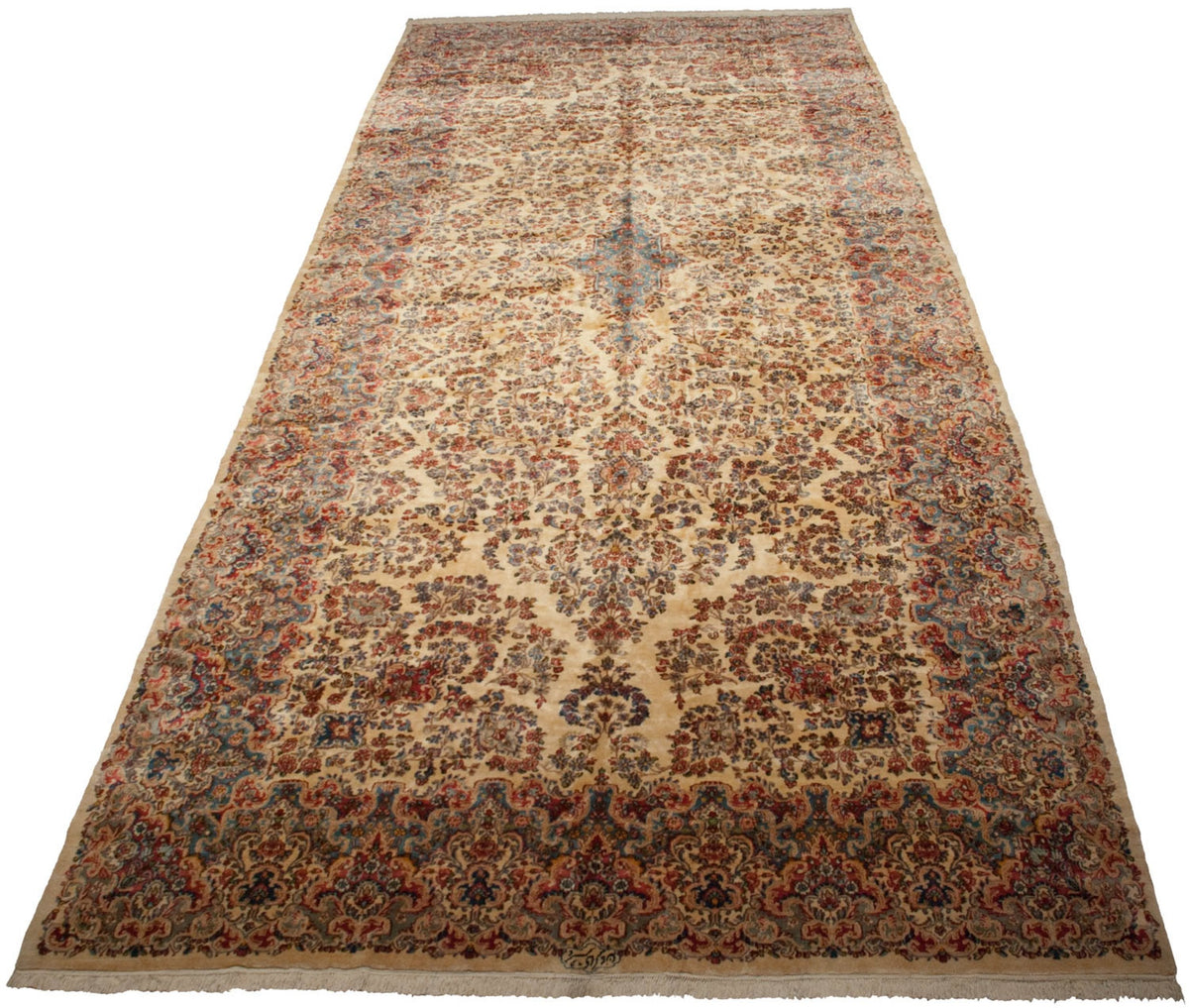 9.5x22.5 Vintage Kerman Carpet by Old New House® - product image 3 for Resin Society