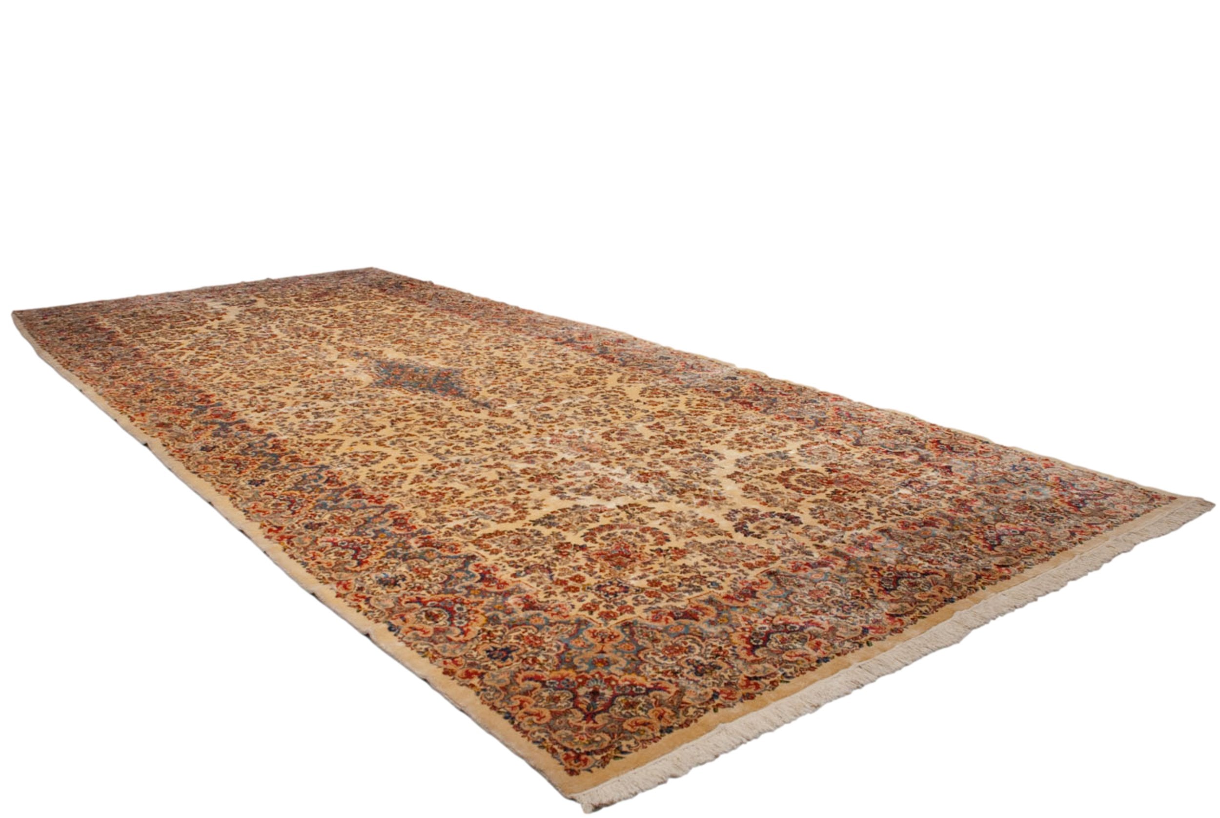 9.5x22.5 Vintage Kerman Carpet by Old New House® - product image 9 for Resin Society