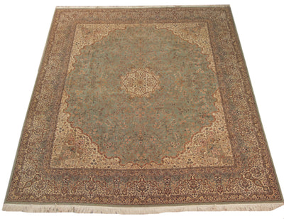 12x14 Vintage Fine Bulgarian Kerman Design Square Carpet by Old New House® - product image 2 for Resin Society