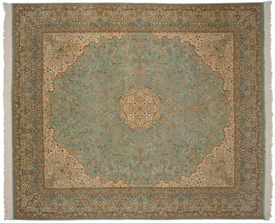 12x14 Vintage Fine Bulgarian Kerman Design Square Carpet by Old New House® - product image 5 for Resin Society