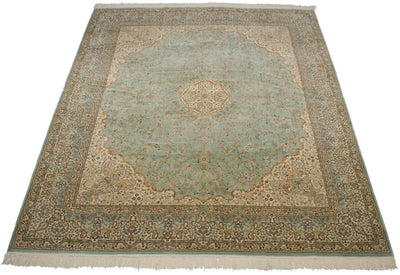 12x14 Vintage Fine Bulgarian Kerman Design Square Carpet by Old New House® - product image 6 for Resin Society