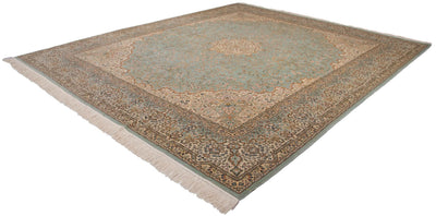 12x14 Vintage Fine Bulgarian Kerman Design Square Carpet by Old New House® - product image 7 for Resin Society