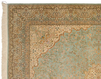 12x14 Vintage Fine Bulgarian Kerman Design Square Carpet by Old New House® - product image 16 for Resin Society