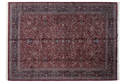 10x14 Vintage Indian Kashan Design Carpet by Old New House® - main product image for Resin Society