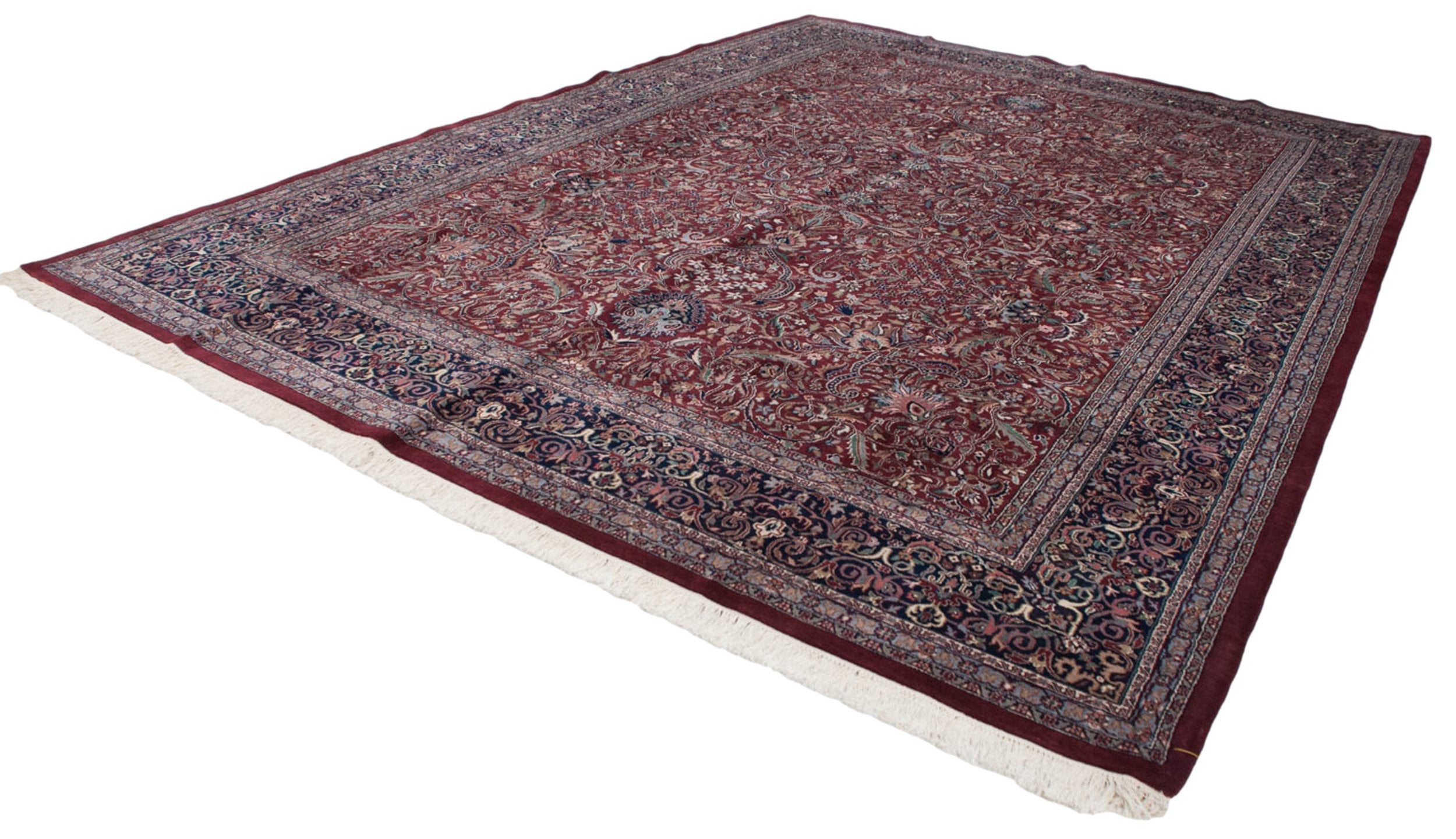 10x14 Vintage Indian Kashan Design Carpet by Old New House® - product image 3 for Resin Society