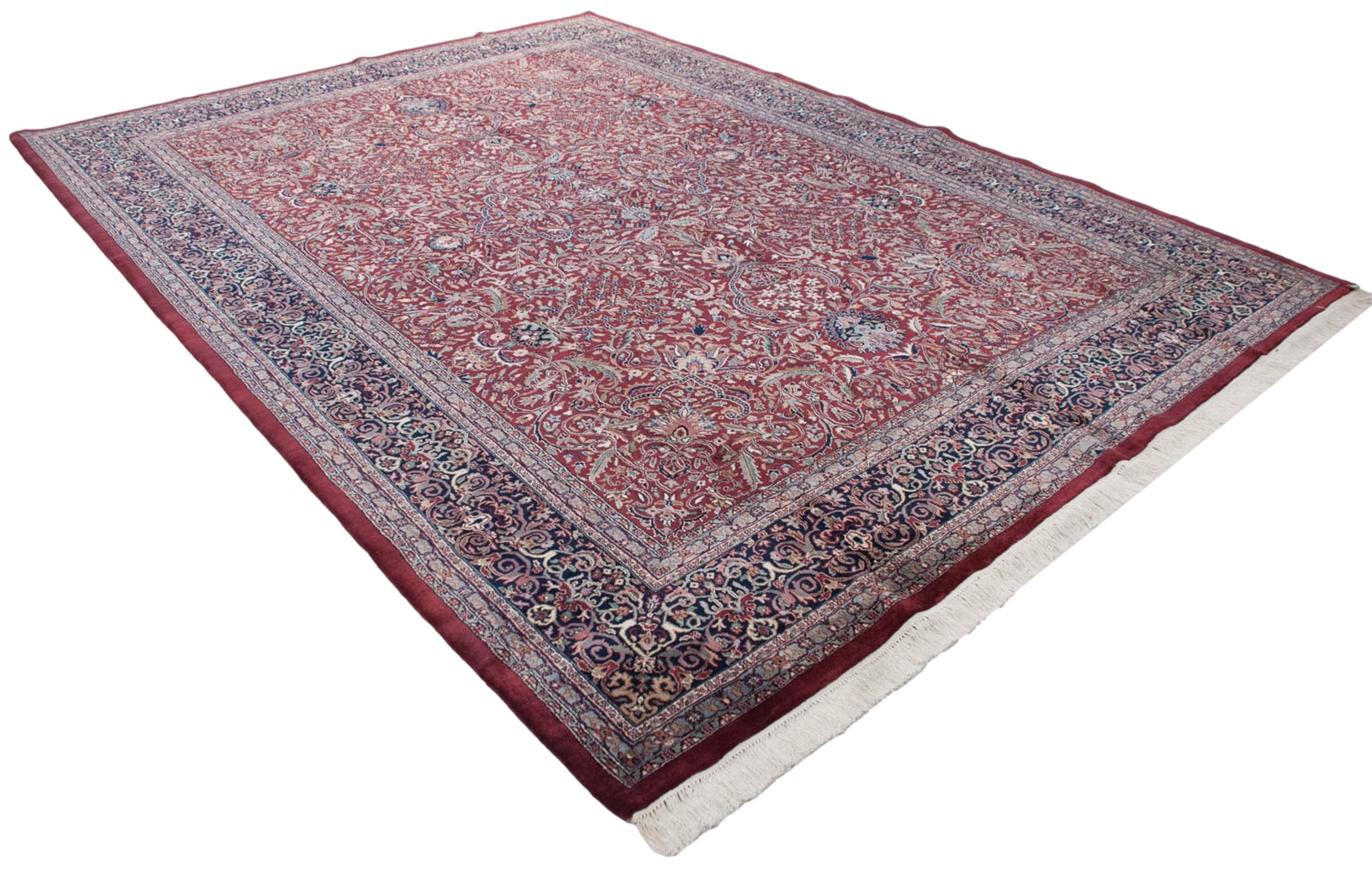 10x14 Vintage Indian Kashan Design Carpet by Old New House® - product image 4 for Resin Society