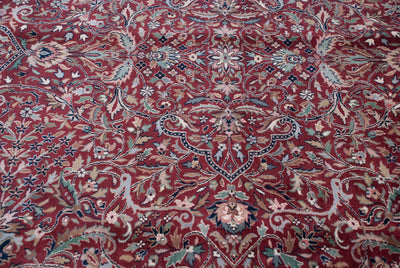 10x14 Vintage Indian Kashan Design Carpet by Old New House® - product image 8 for Resin Society
