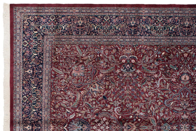 10x14 Vintage Indian Kashan Design Carpet by Old New House® - product image 9 for Resin Society