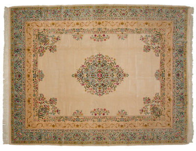 10x13 Vintage Fine Bulgarian Kerman Design Carpet by Old New House® - product image 4 for Resin Society