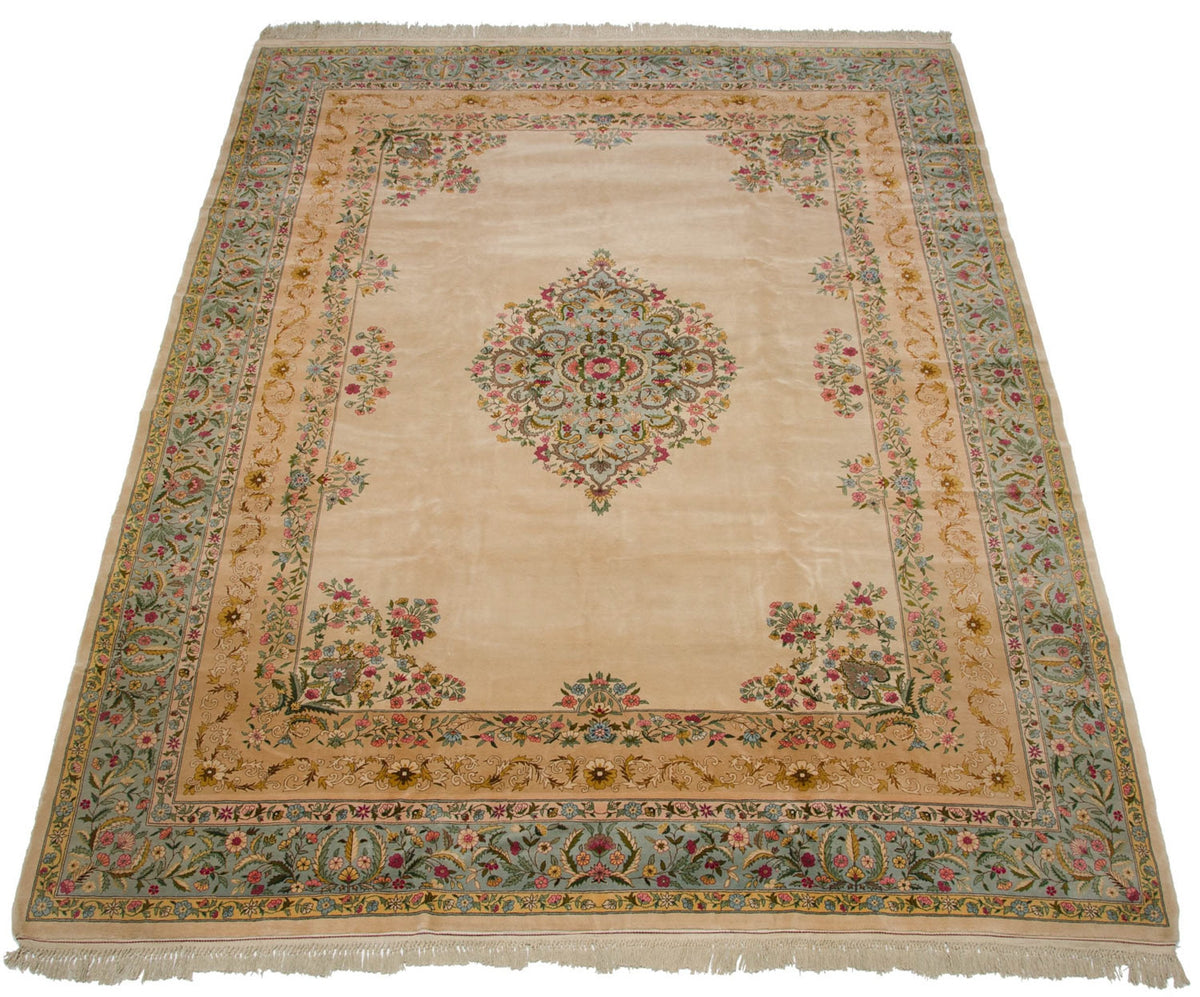 10x13 Vintage Fine Bulgarian Kerman Design Carpet by Old New House® - product image 5 for Resin Society