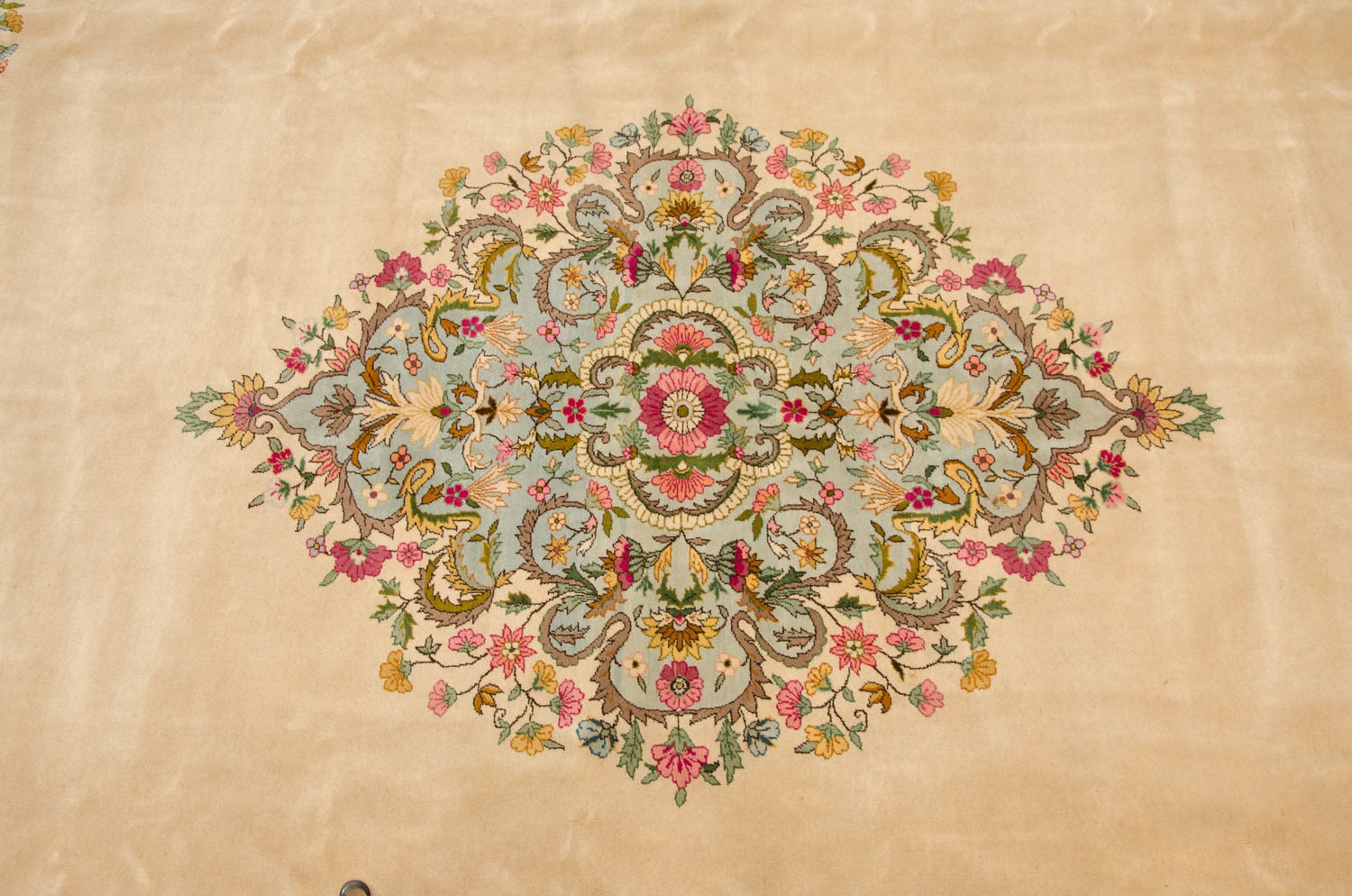 10x13 Vintage Fine Bulgarian Kerman Design Carpet by Old New House® - product image 9 for Resin Society