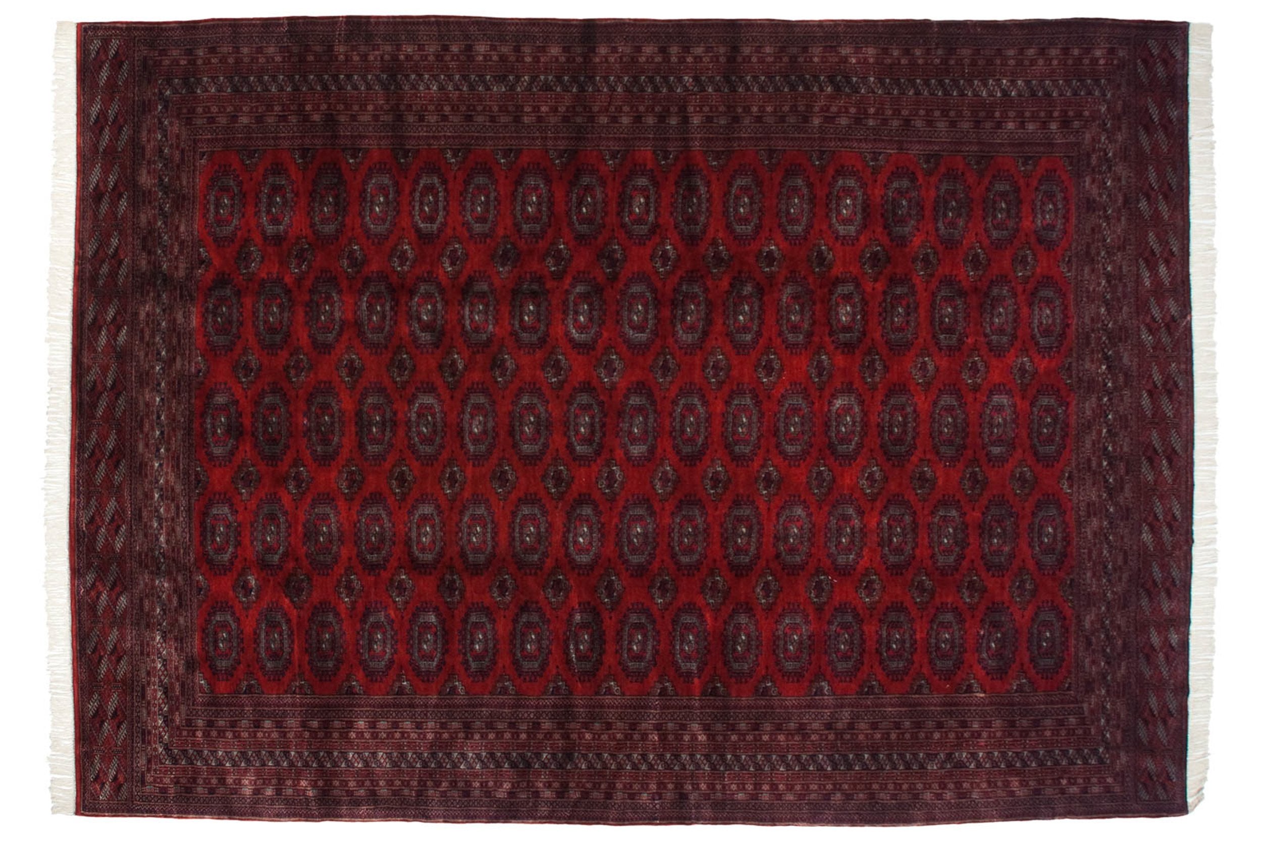 10x14.5 Vintage Fine Pakistani Turkmen Design Carpet by Old New House® - main product image for Resin Society
