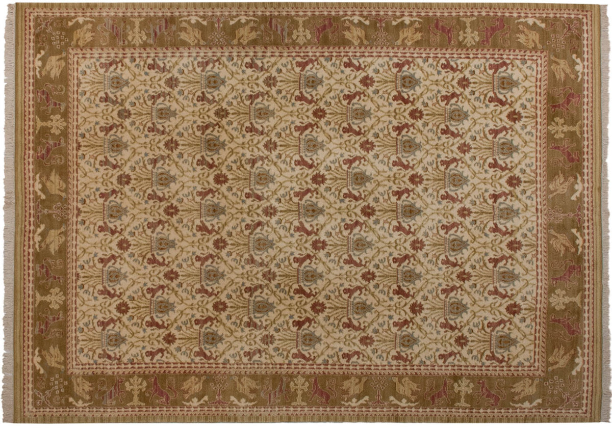 9.5x13.5 Vintage Spanish Alcaraz Design Carpet by Old New House® - product image 2 for Resin Society