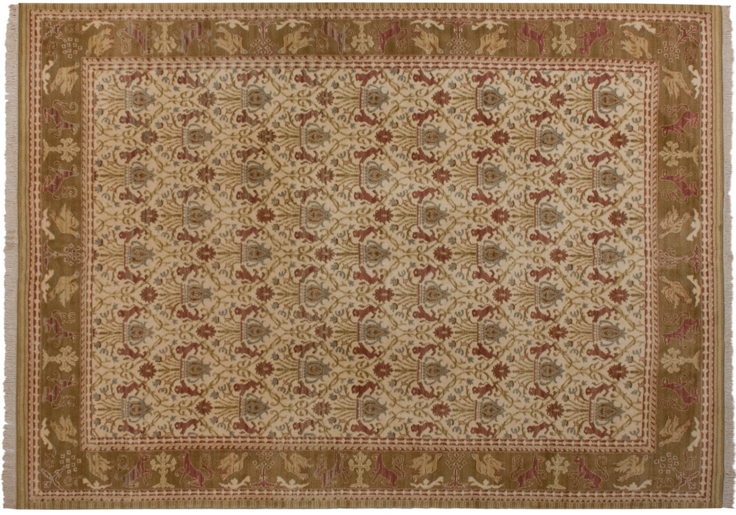 9.5x13.5 Vintage Spanish Alcaraz Design Carpet by Old New House® - product image 2 for Resin Society