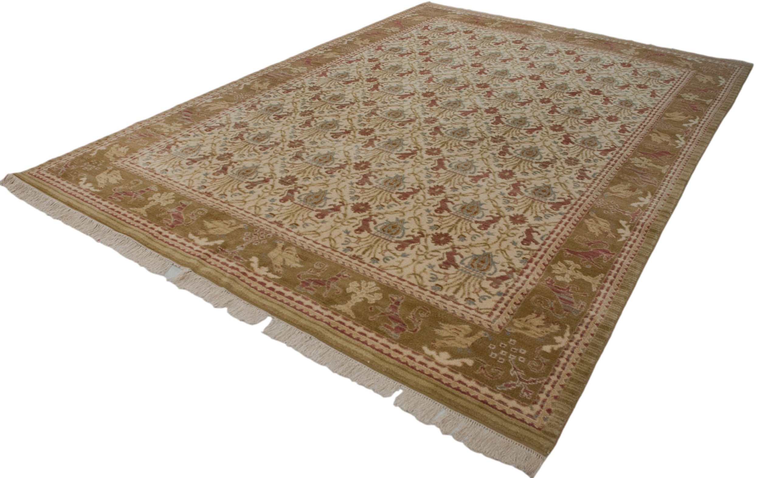 9.5x13.5 Vintage Spanish Alcaraz Design Carpet by Old New House® - product image 5 for Resin Society