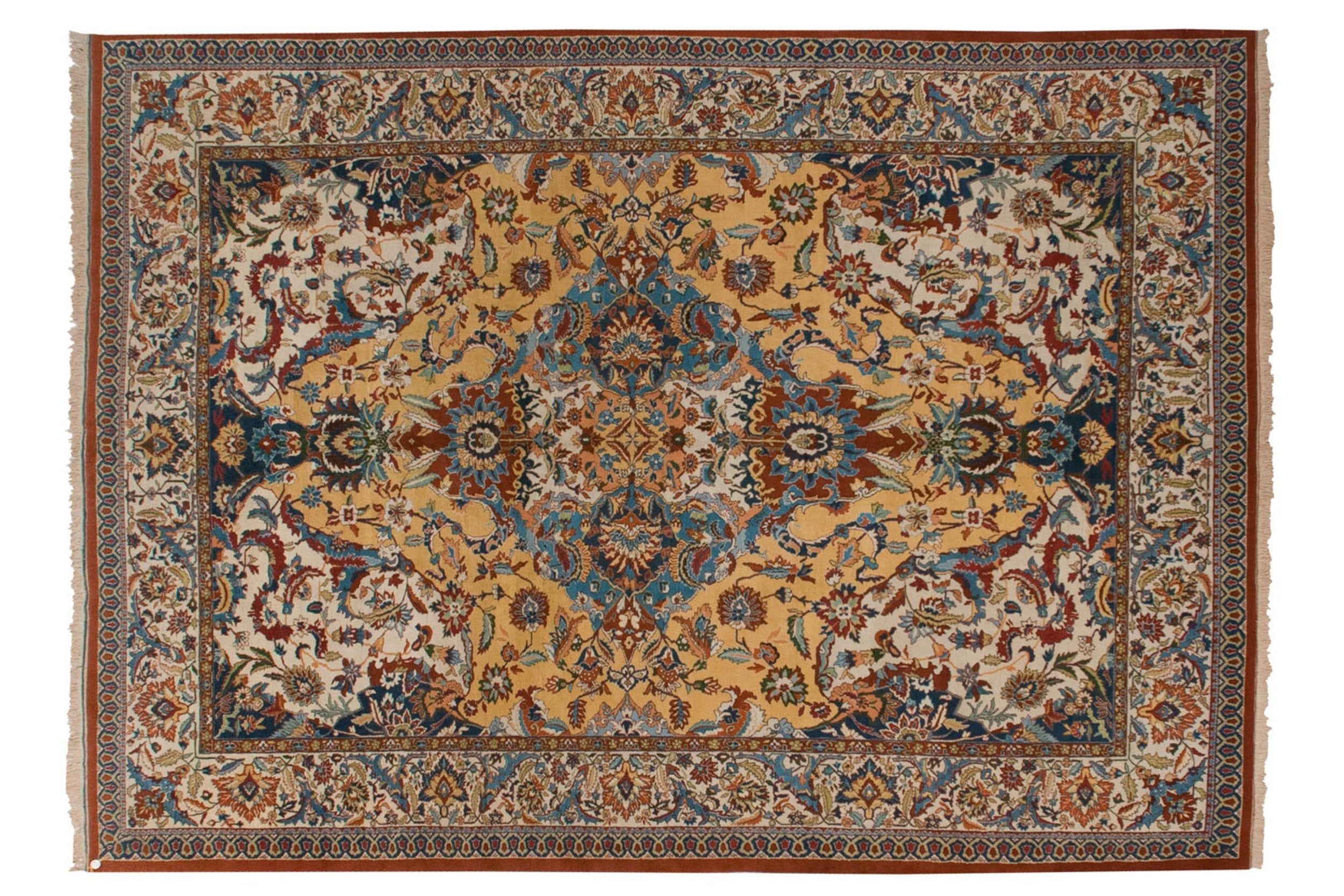 10x13.5 Vintage Indian Polonaise Design Carpet by Old New House® - main product image for Resin Society