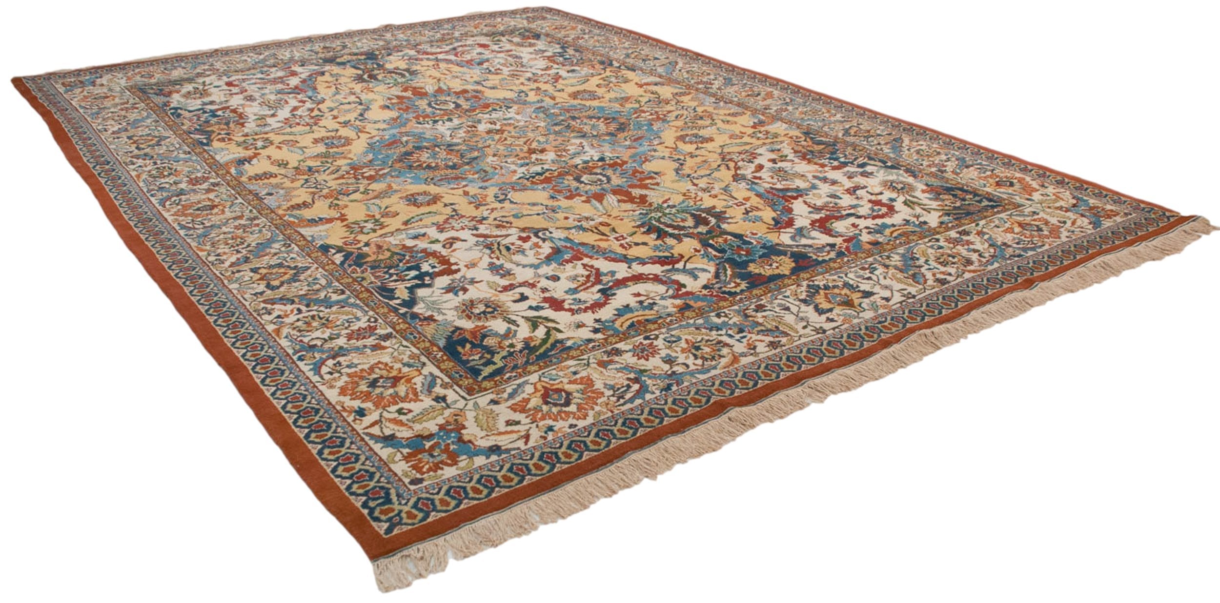 10x13.5 Vintage Indian Polonaise Design Carpet by Old New House® - product image 7 for Resin Society